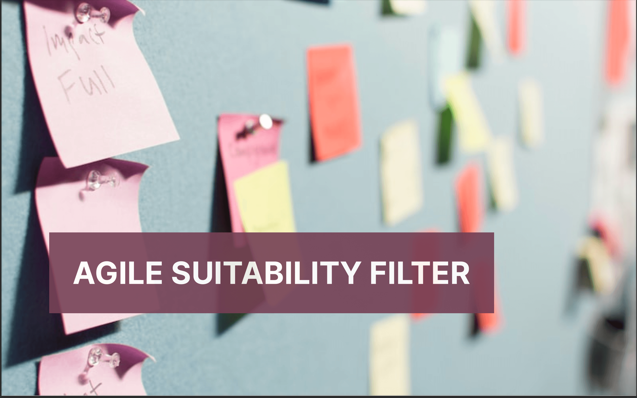 Agile Suitability Filter